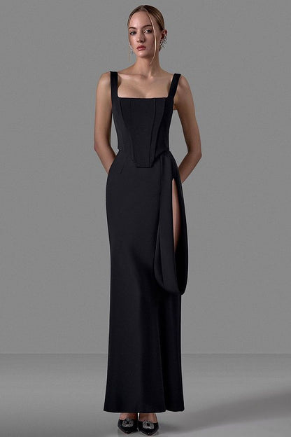 Asymmetric Maxi Skirt