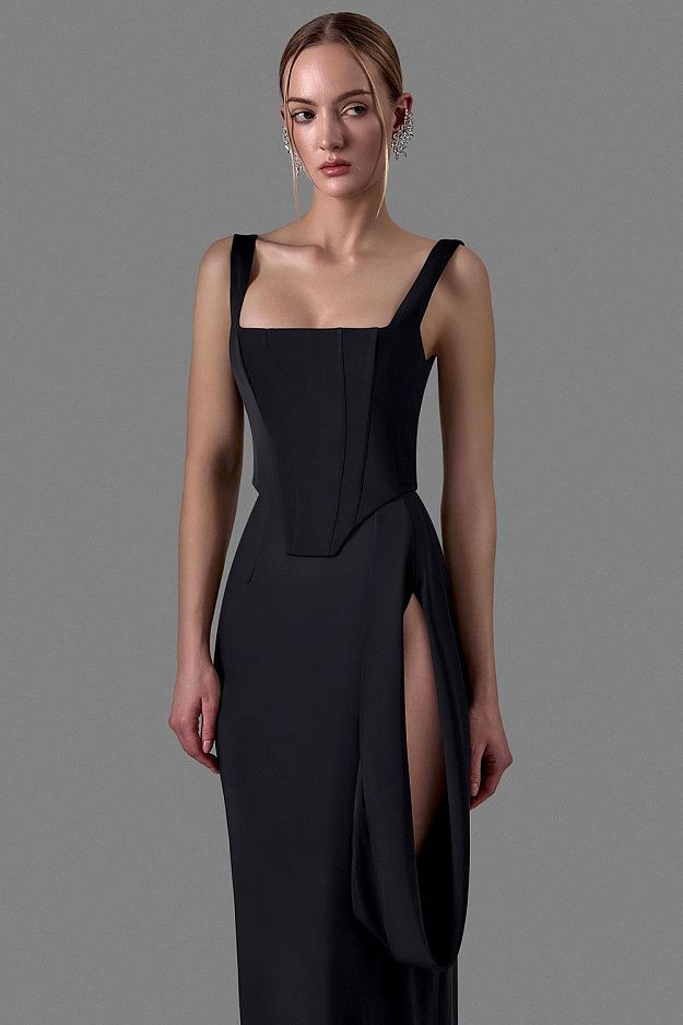 Asymmetric Maxi Skirt