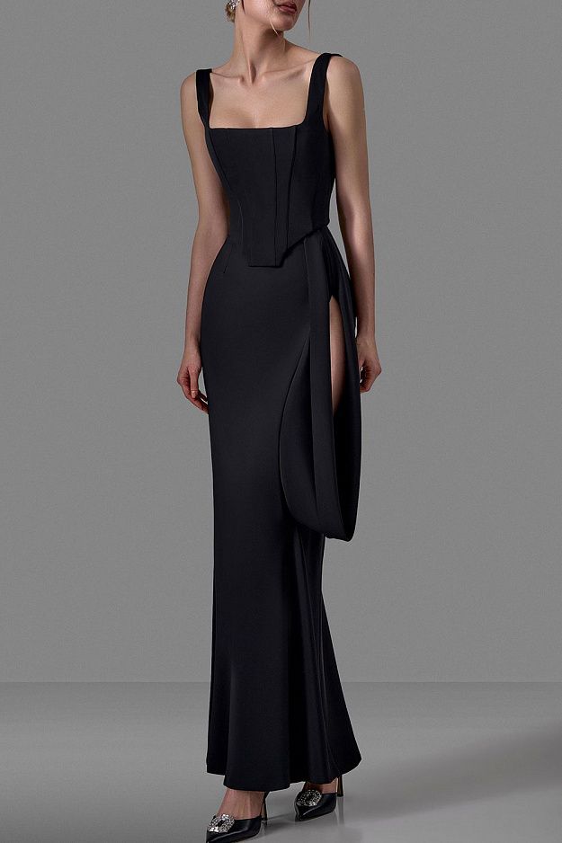 Asymmetric Maxi Skirt