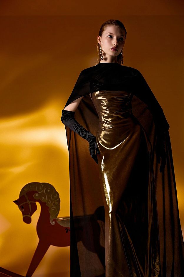 Featherlight Chiffon Cape