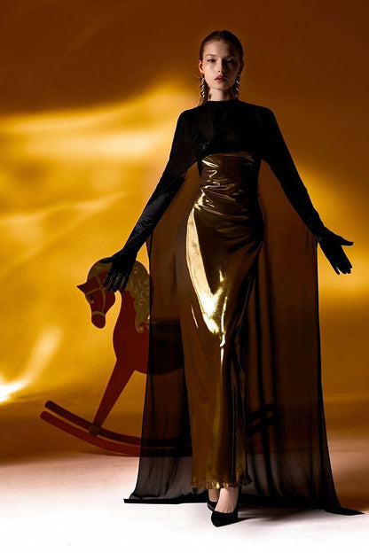 Featherlight Chiffon Cape