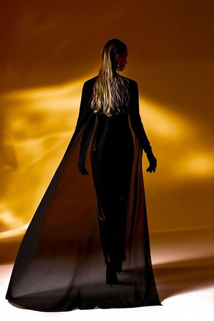 Featherlight Chiffon Cape