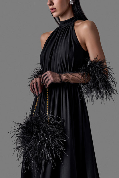 Ostrich Feather Evening Bag