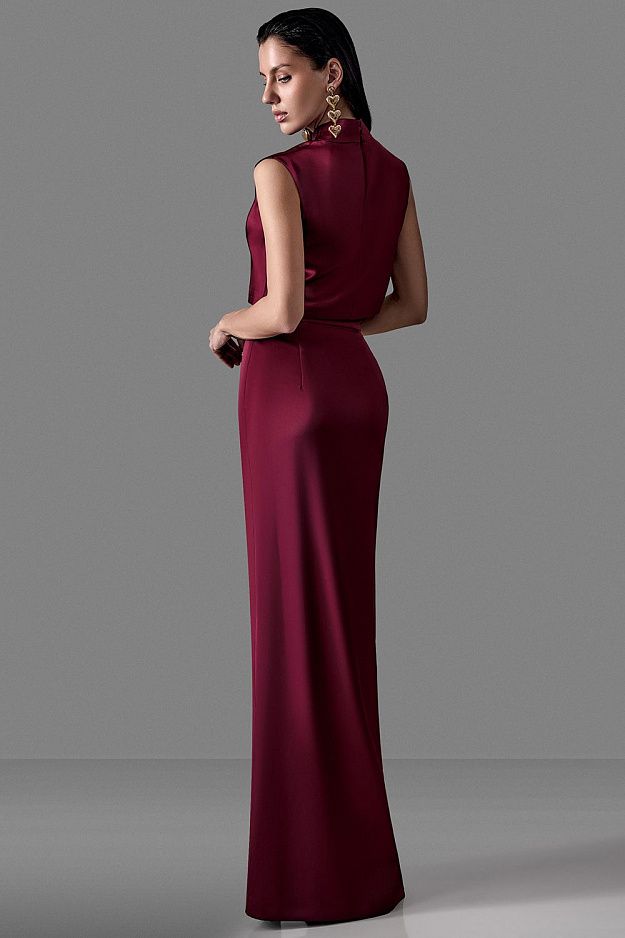 Satin Top With Draping