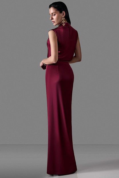 Satin Top With Draping