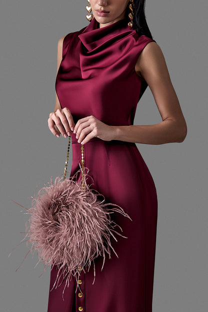 Ostrich Feather Evening Bag
