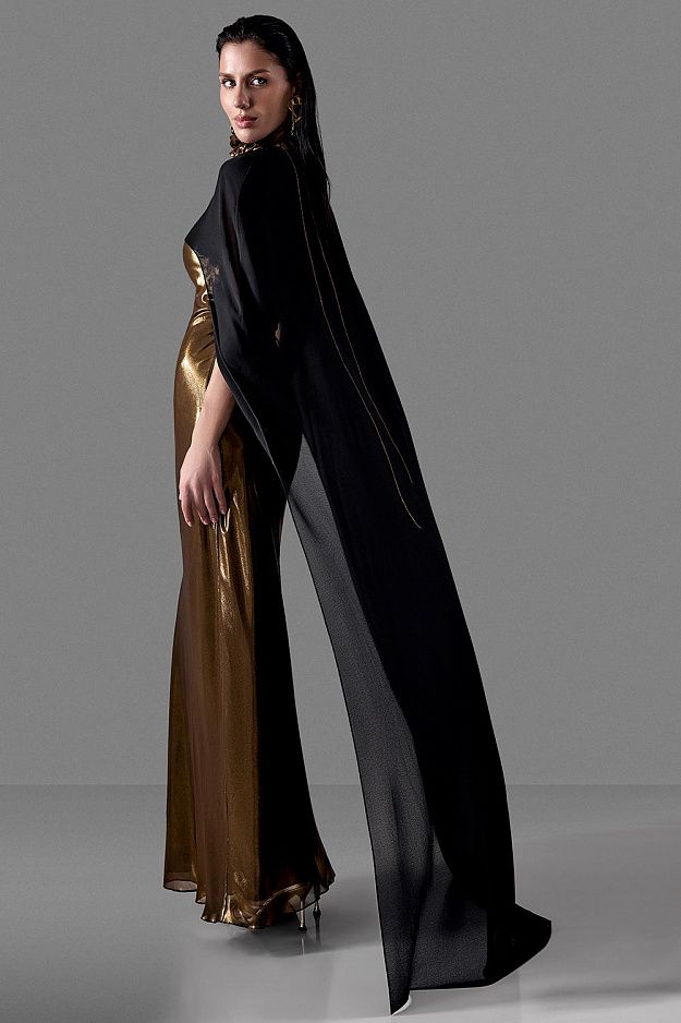 Featherlight Chiffon Cape