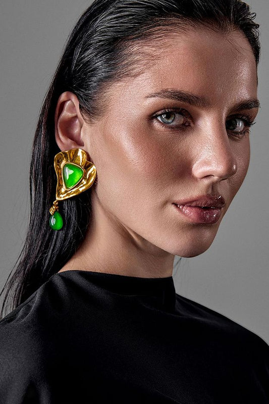 Stylish Gold-Tone Earrings
