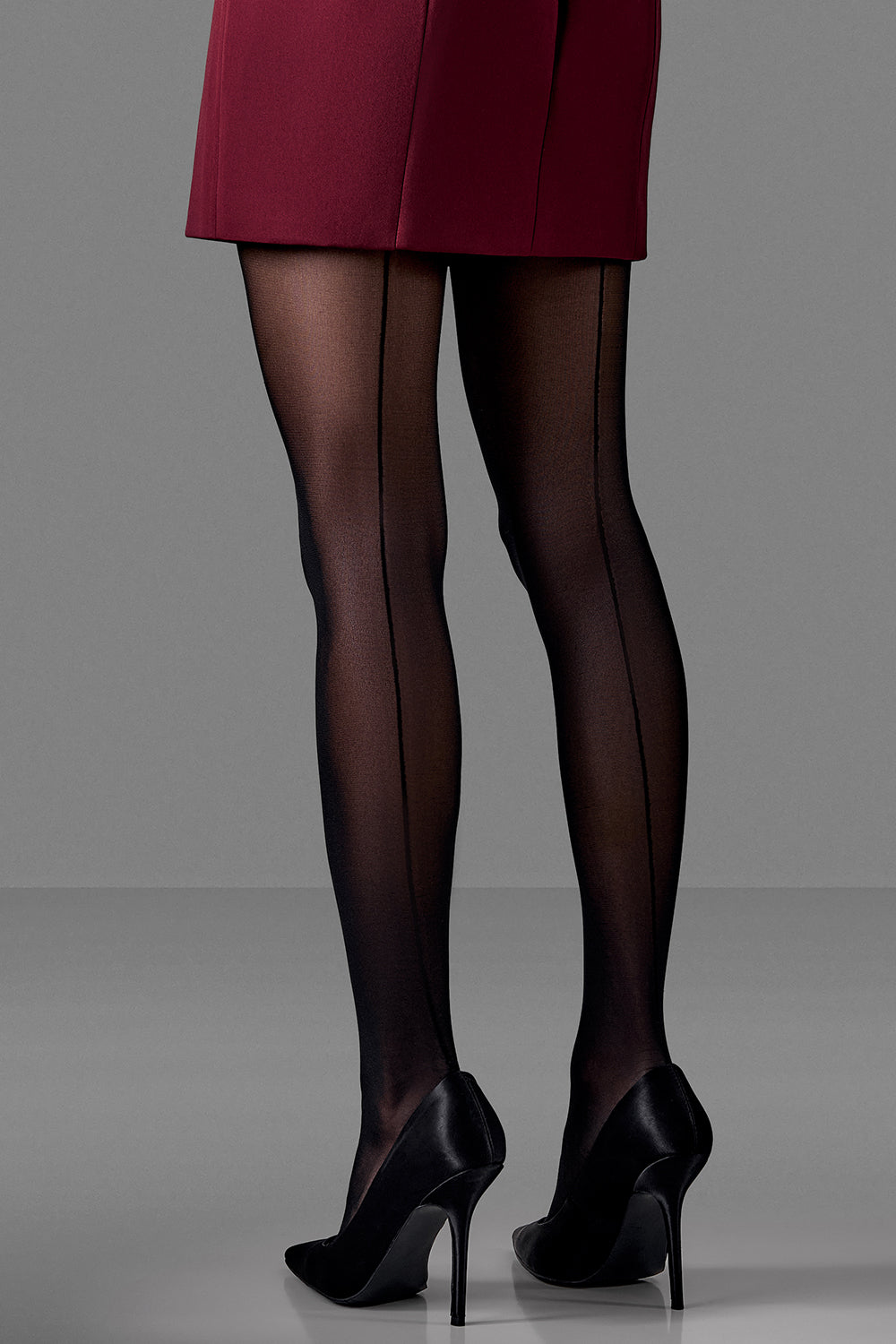 Sheer Tights with Back Seam