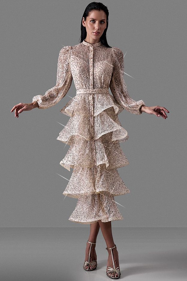 Tiered Two-Piece Dress
