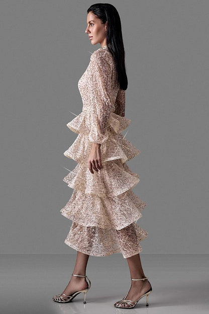Tiered Two-Piece Dress
