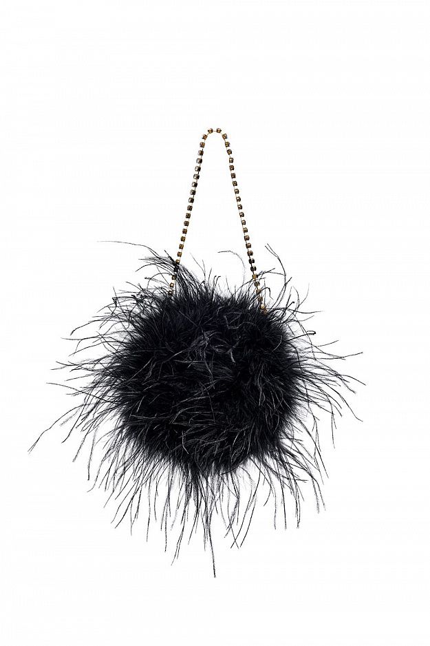 Ostrich Feather Evening Bag