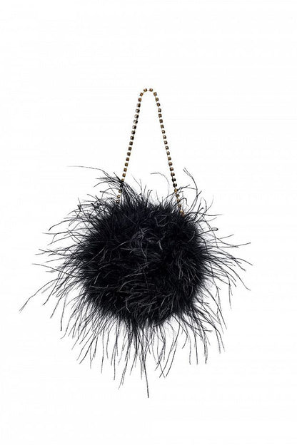 Ostrich Feather Evening Bag