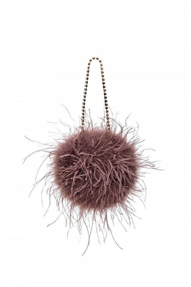 Ostrich Feather Evening Bag