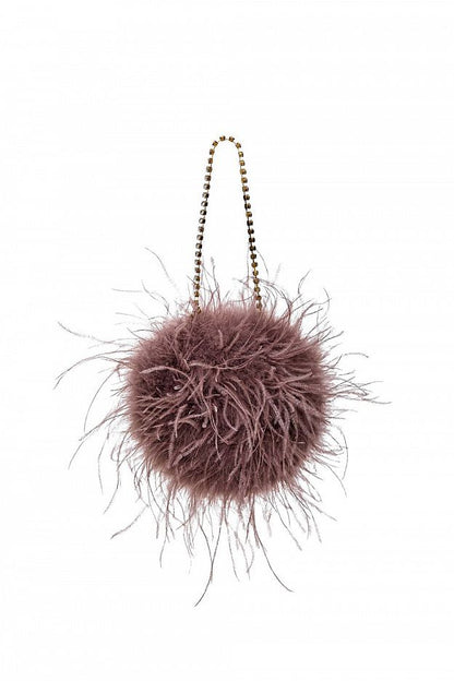 Ostrich Feather Evening Bag