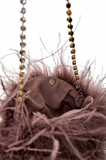 Ostrich Feather Evening Bag