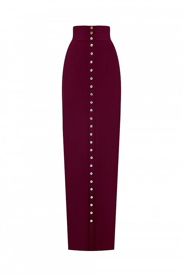 Straight Maxi Skirt With a Slit