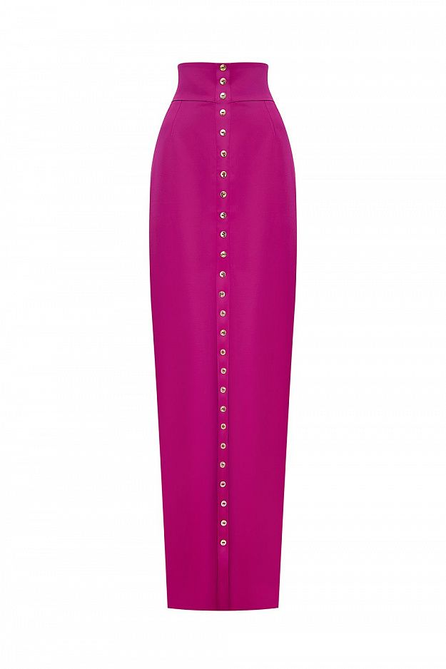 Straight Maxi Skirt With a Slit