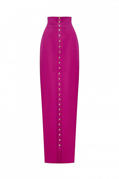 Straight Maxi Skirt With a Slit