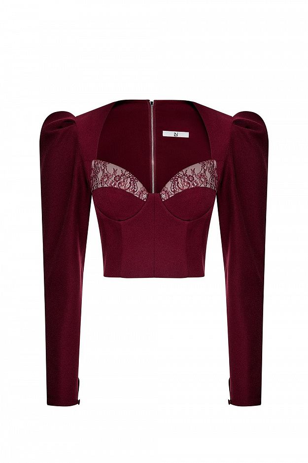 Corset with Lace Inset