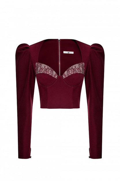 Corset with Lace Inset