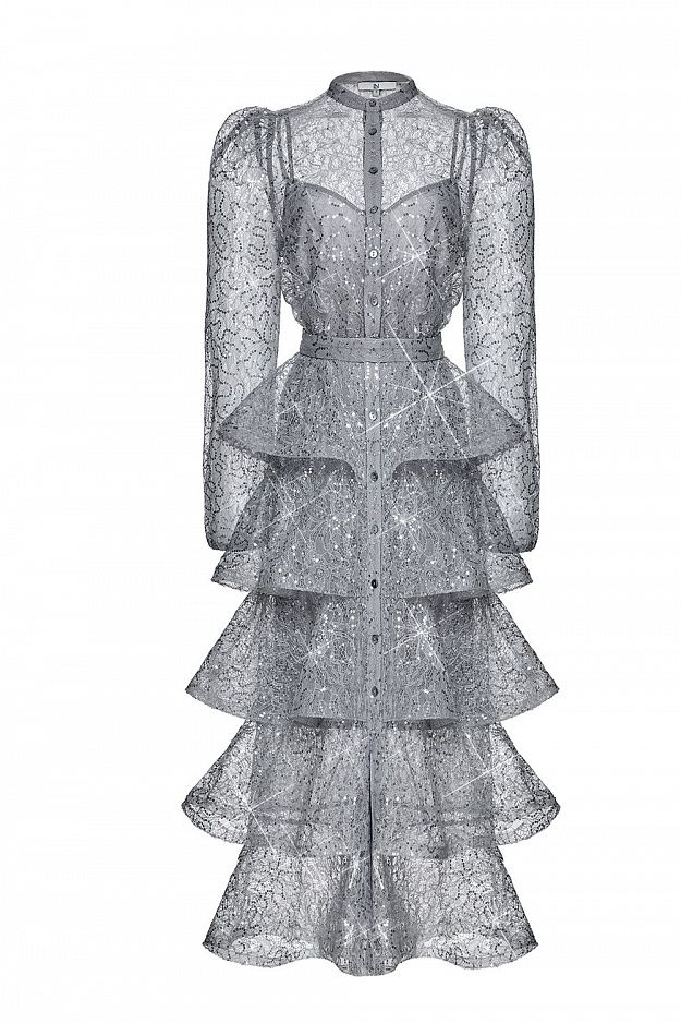 Tiered Two-Piece Dress