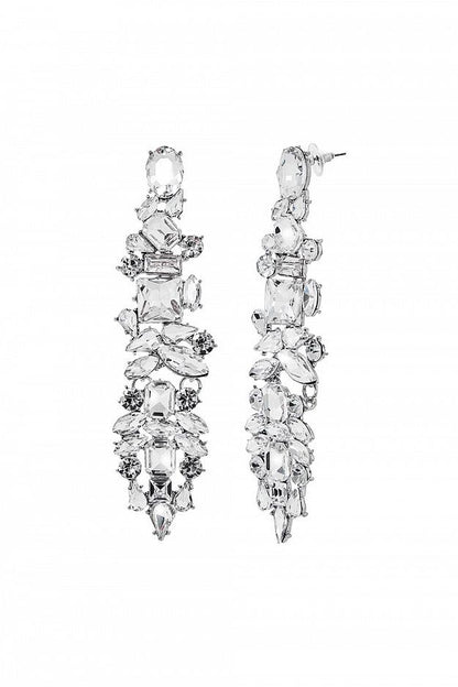 Geometric Crystal Earrings