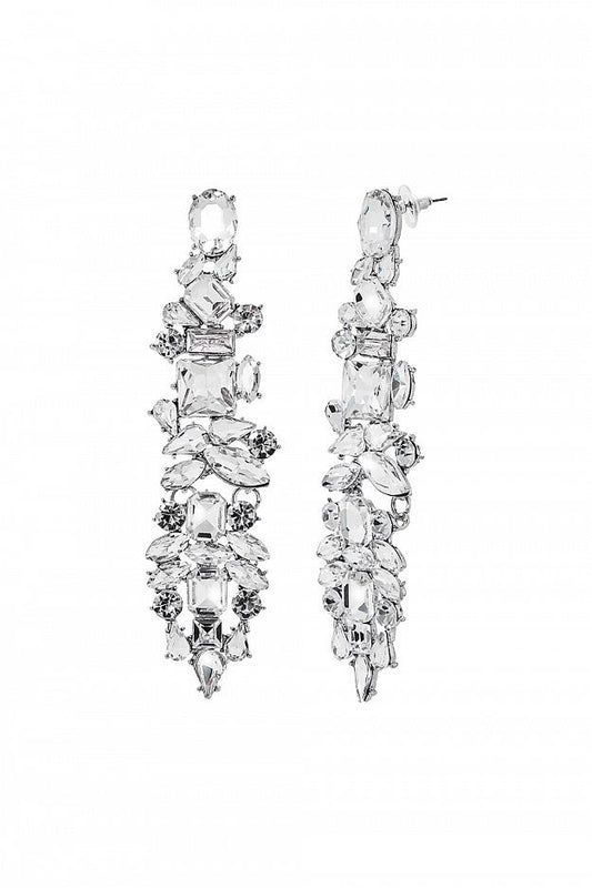 Geometric Crystal Earrings