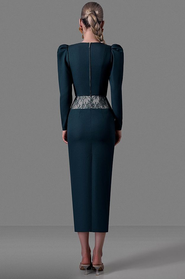 Corset with Lace Inset