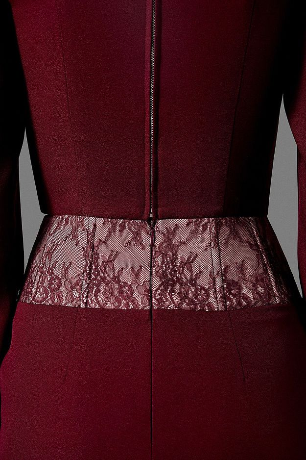 Corset with Lace Inset