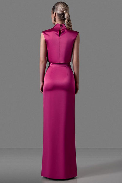 Straight Maxi Skirt With a Slit