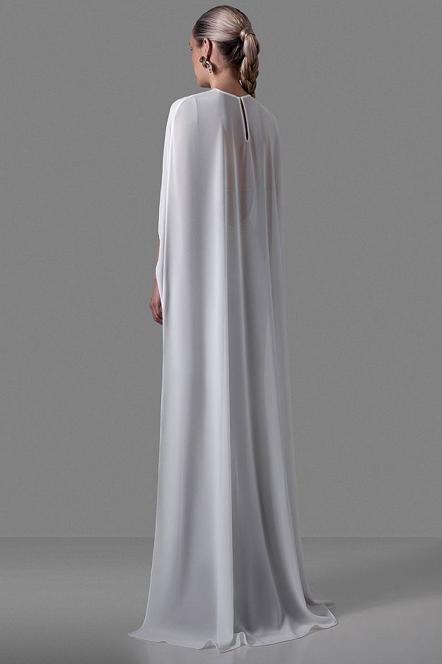 Featherlight Chiffon Cape