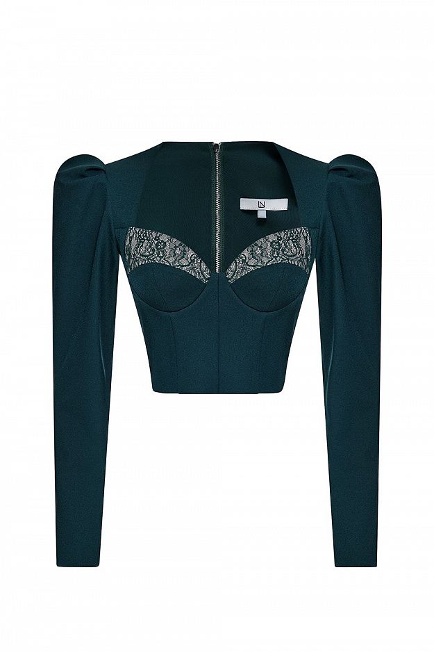 Corset with Lace Inset