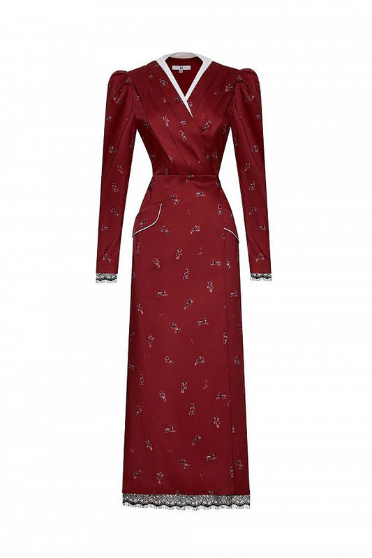 Dress with a Signature Print