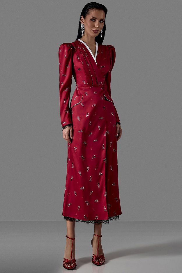 Dress with a Signature Print