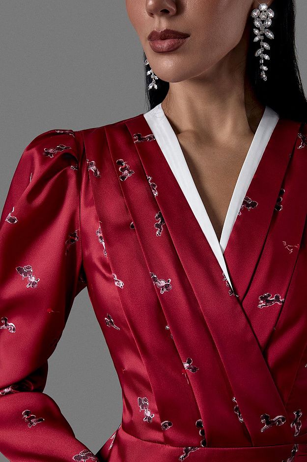 Dress with a Signature Print