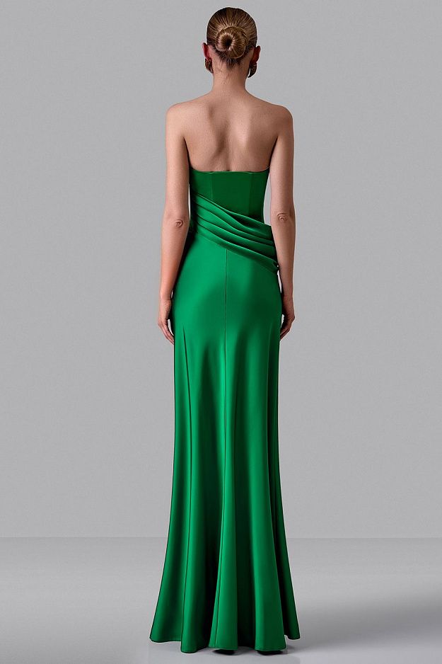 Maxi Evening Dress with Corset Bodice