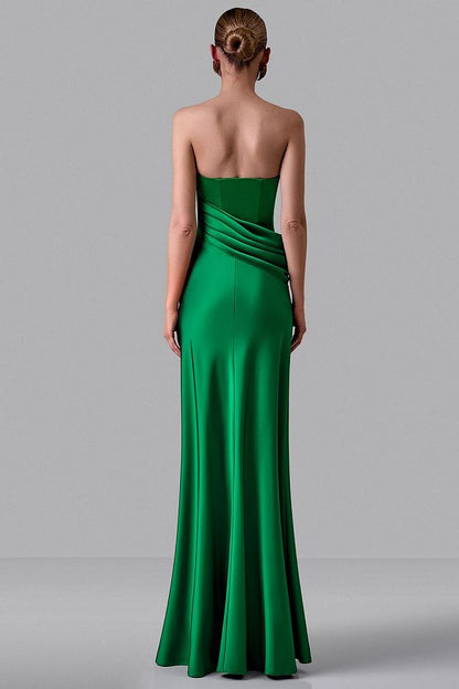 Maxi Evening Dress with Corset Bodice