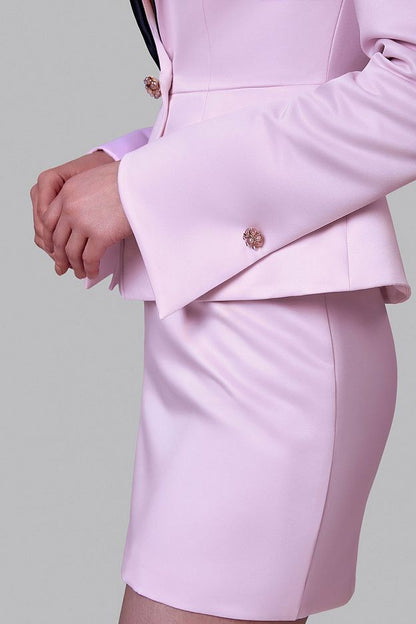 Tailored Blazer with Contrast Lapels