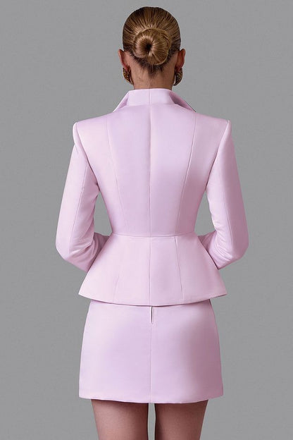 Tailored Blazer with Contrast Lapels