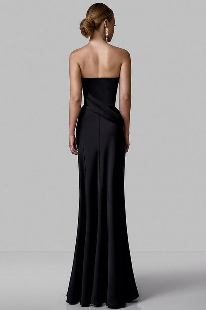 Maxi Evening Dress with Corset Bodice