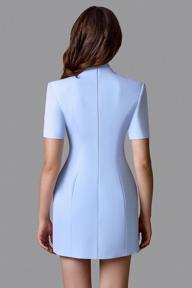 Mini Dress with Decorative Buttons