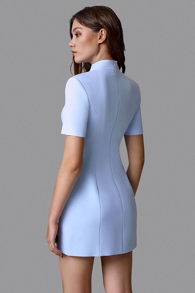 Mini Dress with Decorative Buttons