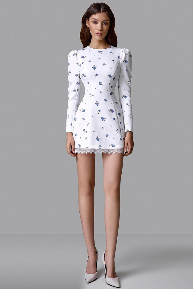 Mini Dress with Heart Back Cut-Out