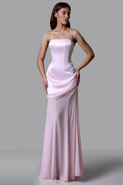 Corset Maxi Dress with Detachable Skirt