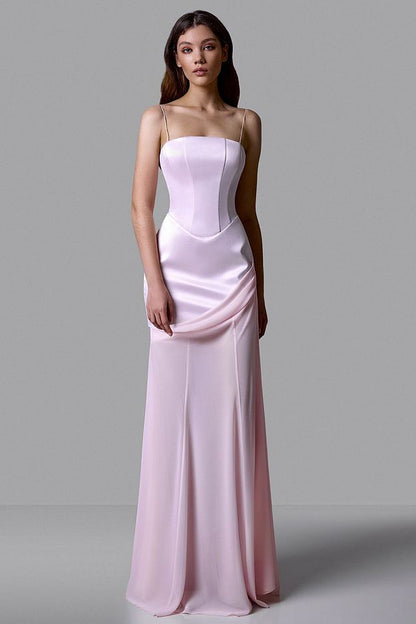 Corset Maxi Dress with Detachable Skirt