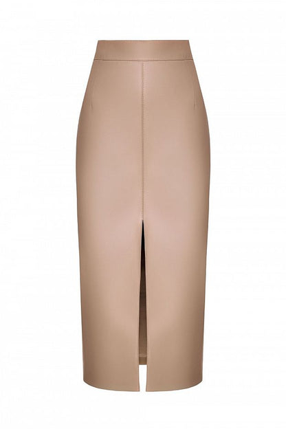 Faux Leather Pencil Skirt