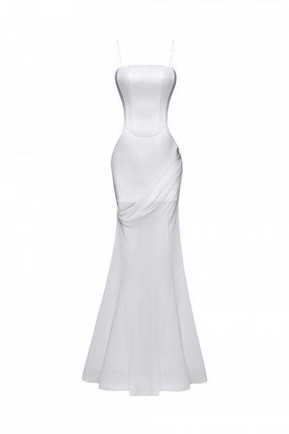 Corset Maxi Dress with Detachable Skirt