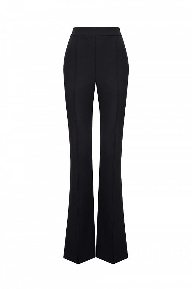 High-Waisted Flared Trousers