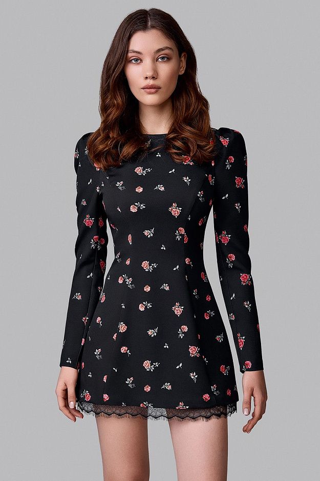 Mini Dress with Heart Back Cut-Out